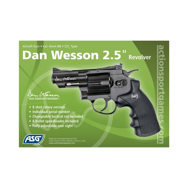 ASG - REVOLVER DAN WESSON CO2 2.5 POUCE ASG - Action Sport Game - 5