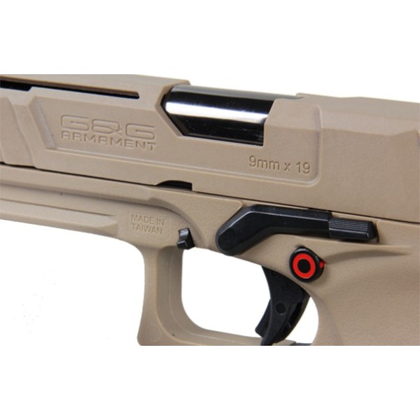 G&G - GTP9 TAN GAZ GBB BLOWBACK -Airsoft Direct Factory