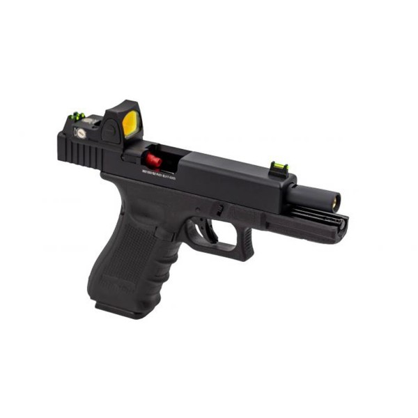 RAVEN - PISTOLET GBB RAVEN EU17   RMR NOIR - Airsoft Direct Facto