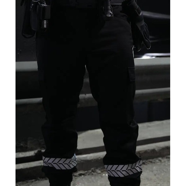 GK PRO - PANTALON SECURITE PRIVEE AVEC BANDE HV - Airsoft