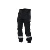 GK PRO - PANTALON SECURITE PRIVEE AVEC BANDE HV - Airsoft