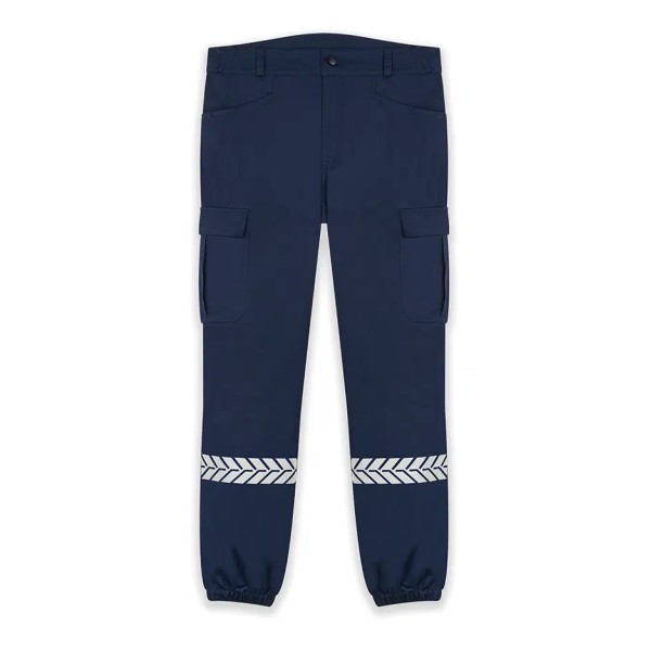 GK PRO - PANTALON SECURITE PRIVEE MARINE AVEC BANDE HV -